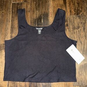 Athleta Rib Square Neck Crop Tank Top